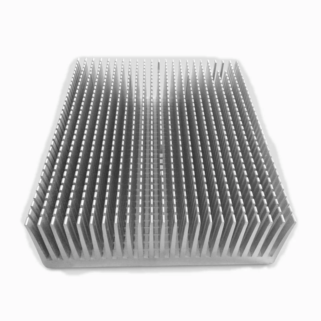 Customized Groove Machining Pin Fin High Power Industry Heat Sinks Extrusion Aluminum Thermal Solution Heat Sinks with CNC Mill Drilling Flat Surface