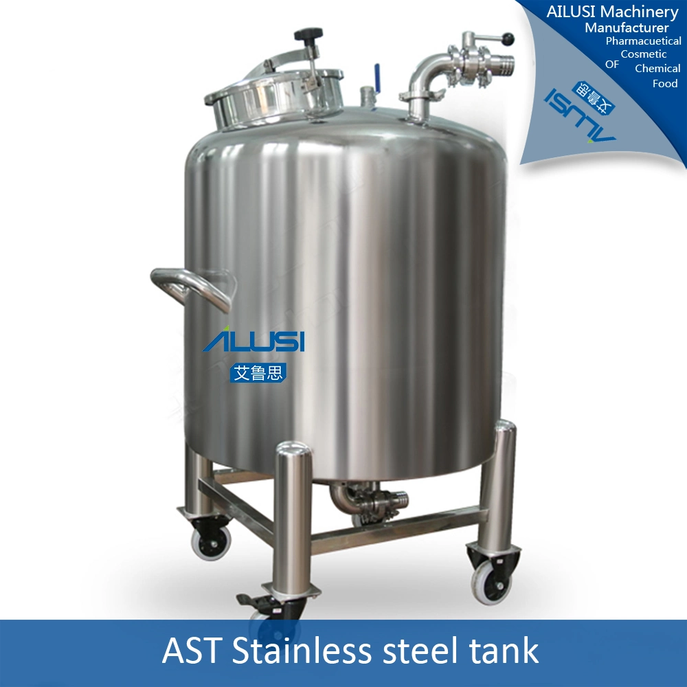 304 SUS 316L Movable Storage Tank for Cosmetic Lotion Cream Gel Shampoo Shower Gel Stainless Steel Storage Tank