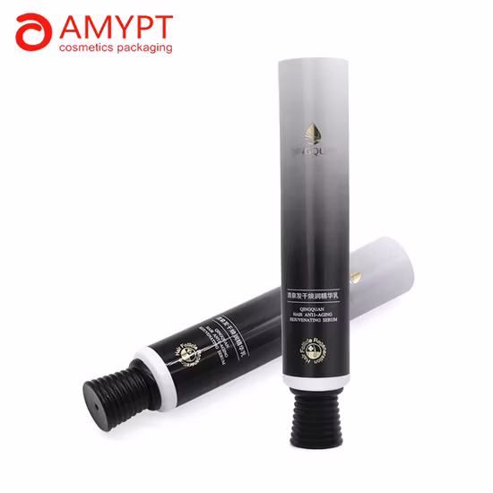 Essence Lotion Packaging PE Plastic Long Nozzle Tip Tube with Screw Thread Lid