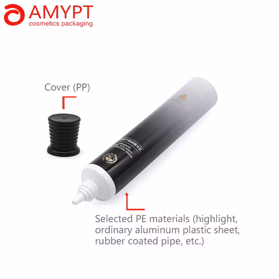 Essence Lotion Packaging PE Plastic Long Nozzle Tip Tube with Screw Thread Lid