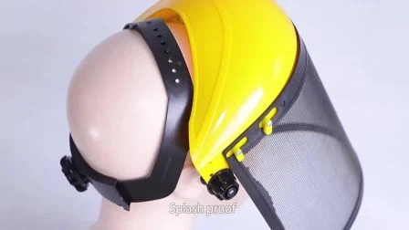 Anti-Spatter Knob Control Headgear Metal Steel Wire Mesh Face Shield